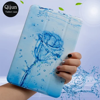 

For Samsung Galaxy Tab A T550 9.7" Tablet case Painted PU Leather Stand Smart Cover For Samsung SM-T550 SM-T555 9.7 inch Fundas