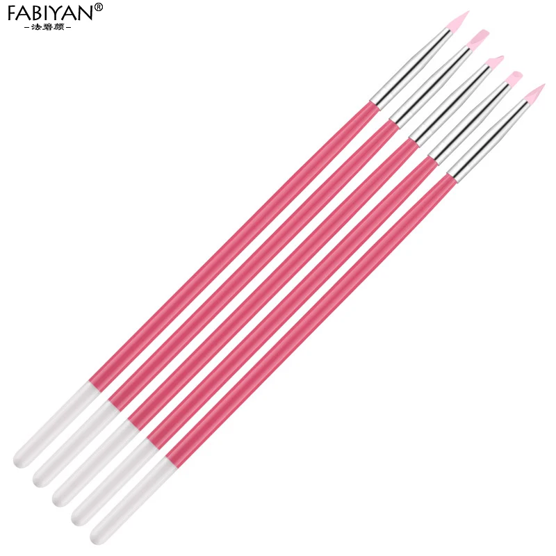 5 шт./компл. силиконовая кисть для дизайна ногтей резьба по дереву|nail art brushes tool|nail