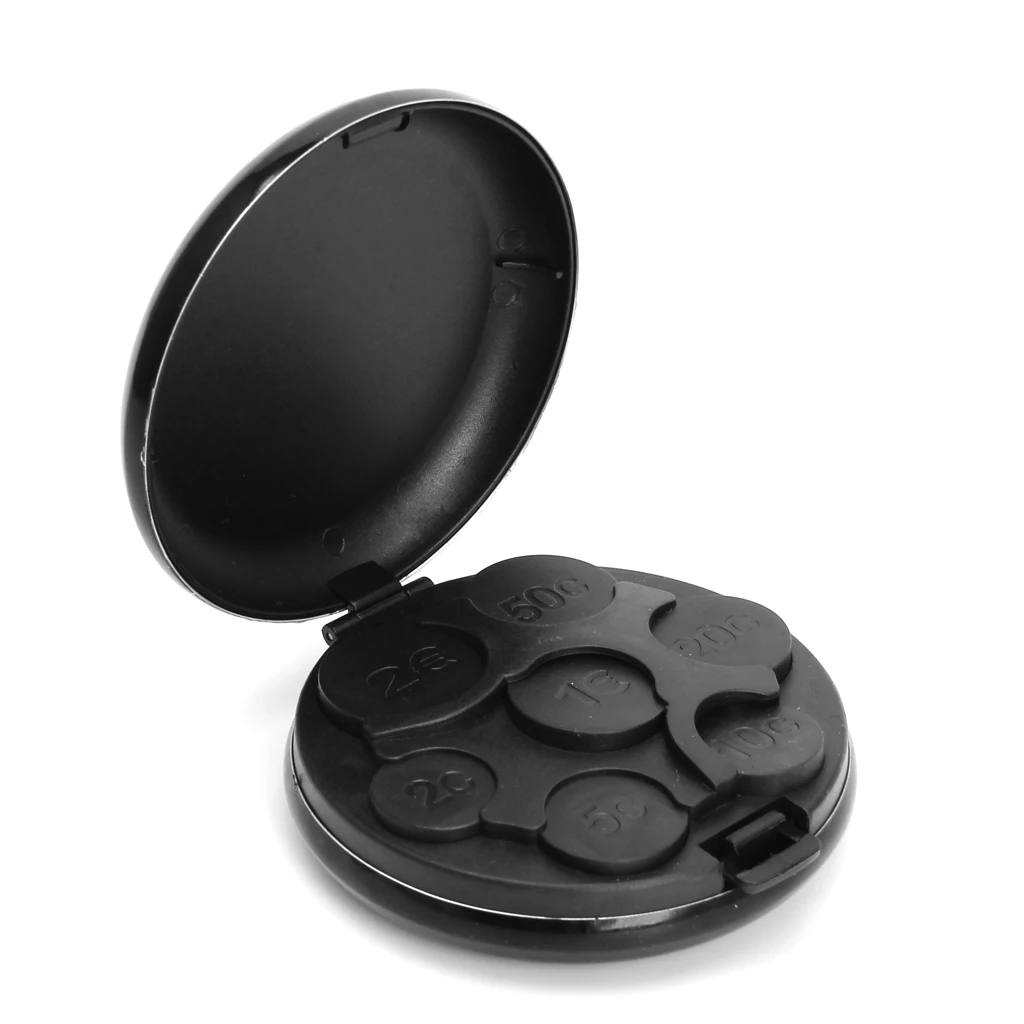 

OOTDTY Aluminium Euro coin Titulaire de Distributeur Porte-monnaie Tenir Coins Gadge