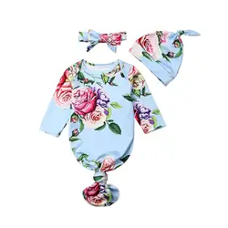 2019 Пеленальное Одеяло для новорожденных пеленка для сна муслиновая пеленка + повязка на голову/шапка