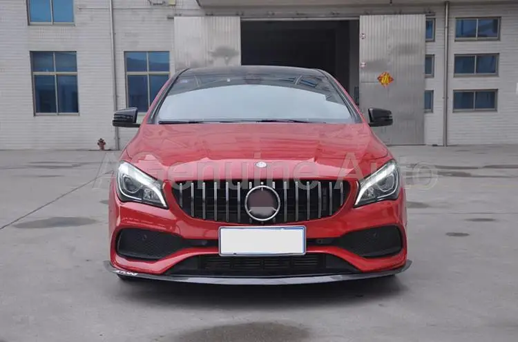 Хромированный глянцевый черный ABS GT стиль подтяжка лица автомобиля передний бампер решетка радиатора Гонки Грили для Mercedes-Benz CLA W117