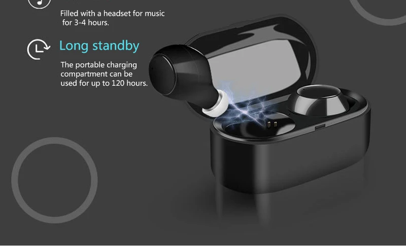 TWS xy-3 Bluetooth гарнитура 5,0 бинауральные настоящие беспроводные стерео наушники с 400 мАч зарядным ящиком для huawei Xiaomi iphone samsung