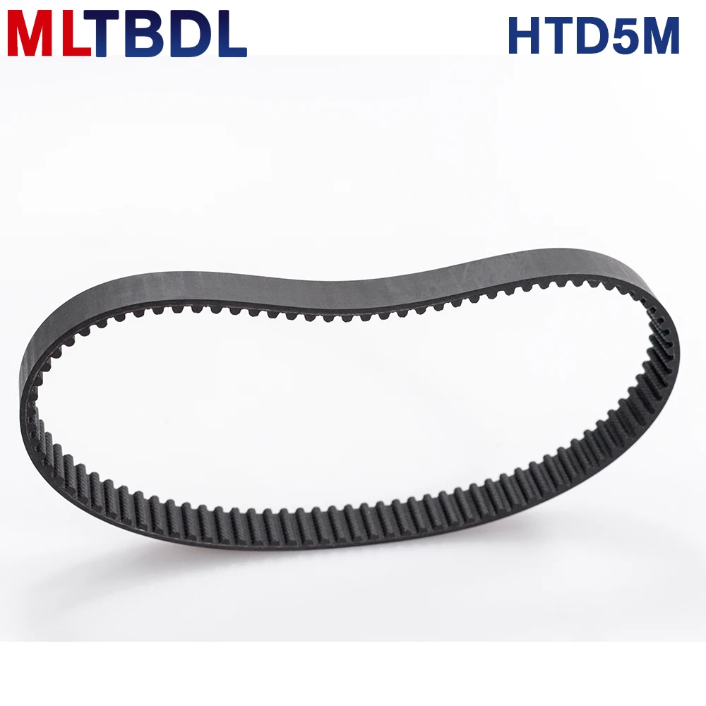 HTD5M Timing Belt 580/585/590/595mm Length 10/15/20/25mm Width 5mm Pitch Rubber Pulley Belt Teeth116 117 118 119synchronous belt