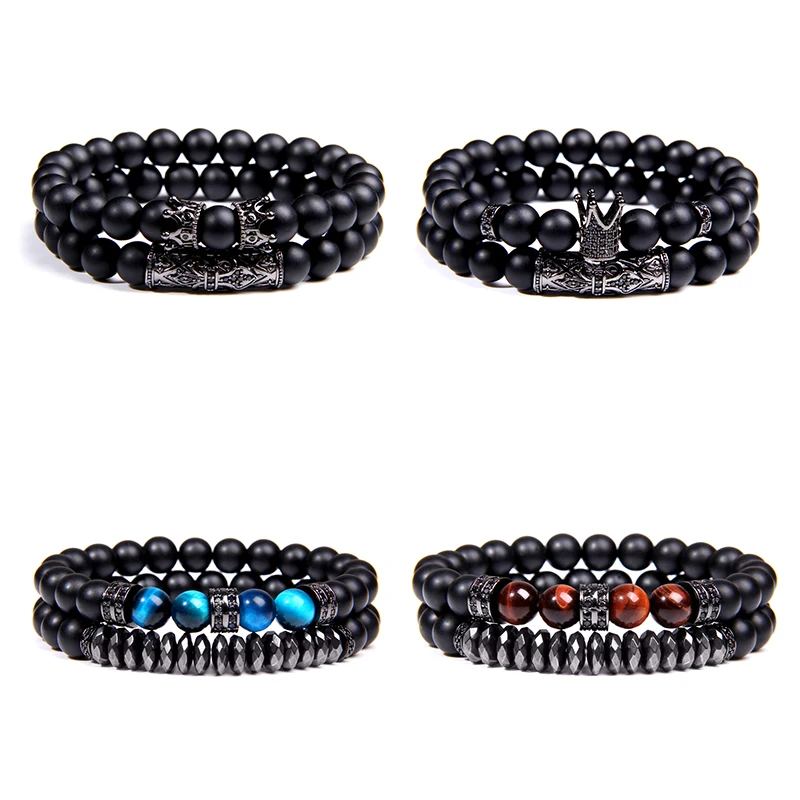 Мужской черный стиль мужской тигровый глаз металлическая модель очаровательный
