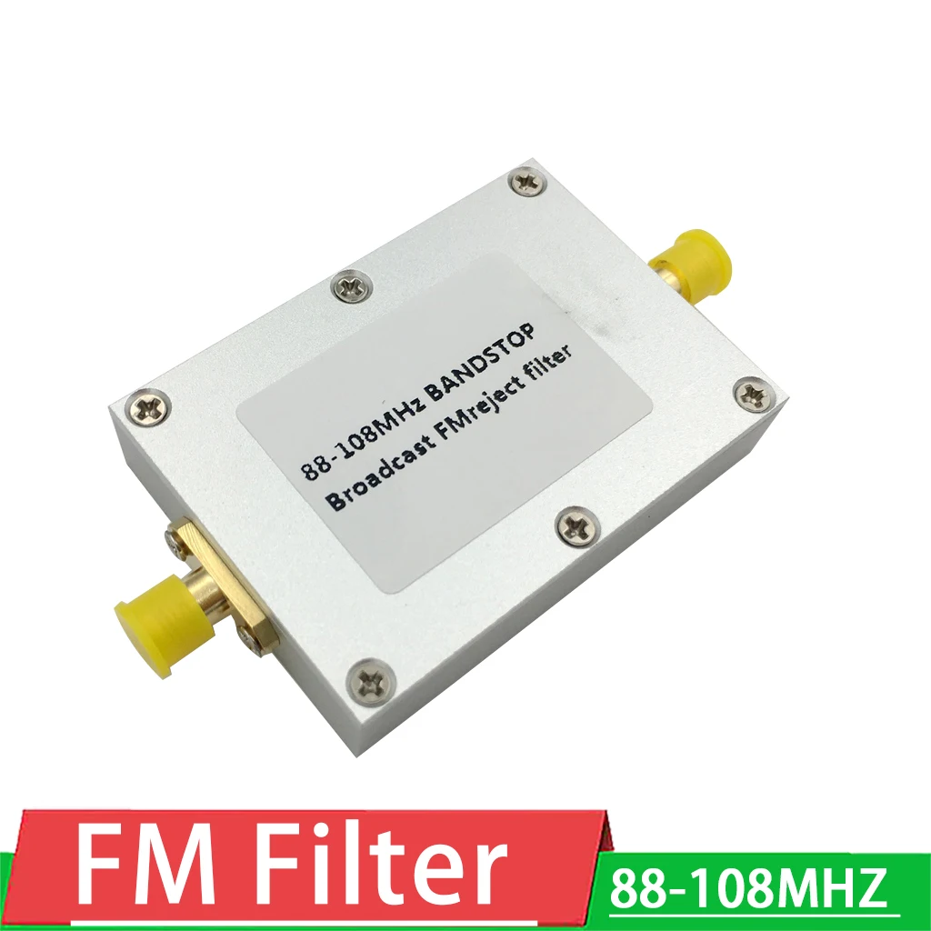 FM Trap 88-108MHz bandstop Filter RTL-SDR Blog Broadcast Band-Stop SMA Receiver signal FOR Ham Radio amplifier |