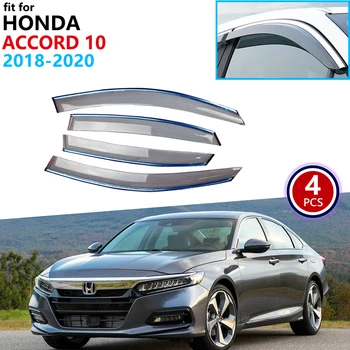 

for Honda Accord 10 2018 2019 2020 Window Visor Vent Awnings Rain Guard Deflectors Case Shelters Side Cover Protect Accessories