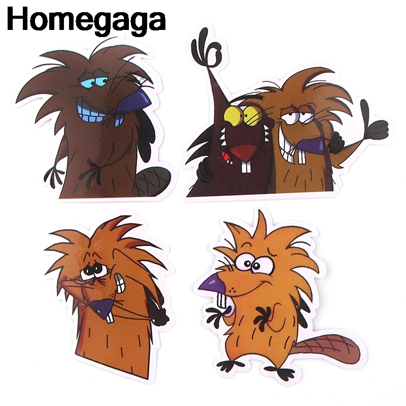 20 компл./лот Homegaga 20 шт./компл. Angry Beaver наклейки для ноутбука скейтборд наклейка для домашнего декора DIY Скрапбукинг D2296