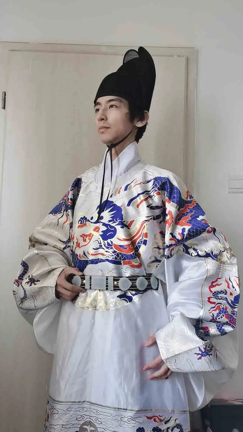 Alter chinesischer offizieller Hut Hanfu-Hut Herren schwarzer Gaze-Hut Wollhut Ming-Dynastie Hanfu-Hut schwarz für Männer – Detail 7