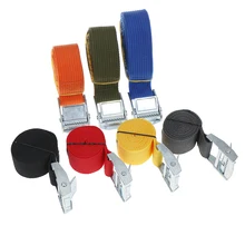Correia fixa da bagagem da correia do barco do carro do automóvel com curvatura da liga 2.5cm * 4m corda da tensão do carro do laço da catraca correia da bagagem amarrada(China)