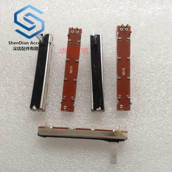 

1pcs 100% new SC4521n a10k b10k 60mm straight sliding push pull Potentiometer / stroke 45mm mixer push 3 feet