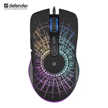 

Mouse Defender 52660 Gaming mouse Wireless gaming mouse computer peripherals Office Computer Peripherals Mice Keyboards Mouse Wired USB