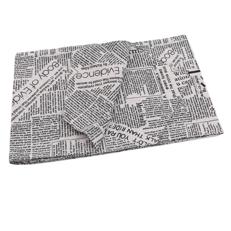 Креативная скатерть из хлопка и льна с надписью на английском языке|Скатерти| |