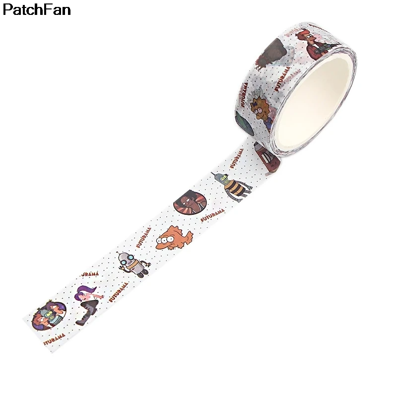 20 шт./лот Patchfan futurama малыш мультфильм альбом книга DIY Скрапбукинг клей васи маскирующая лента принт шаблон стикеры A2383