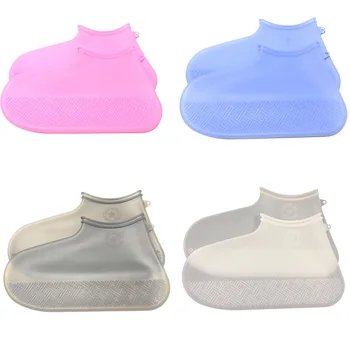 

Silicone Rain Boots Thicken Washable Outdoor Portable Shoe Cover Non Slip Hiking Solid Durable Waterproof Reusable Protector