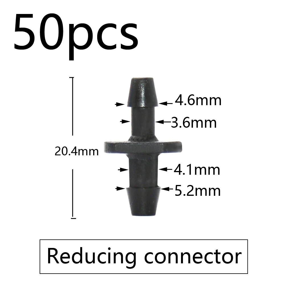 Garden Irrigation Connectors Barbed Single Double Tee Elbow Drip Arrow Cross Coupling Watering Fitting For 3/5 4/7mm Hose