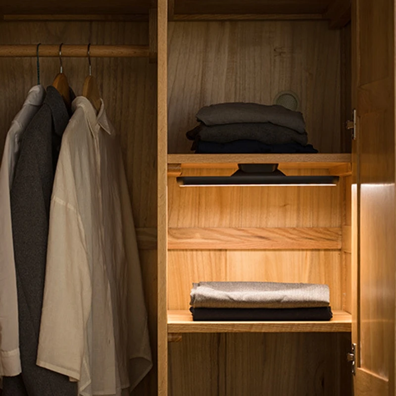 Contact Switch LED Under Cabinet Kitchen Light Bedroom Wardrobe Closet Night Lights LED Bar Light Indoor Home Lamp