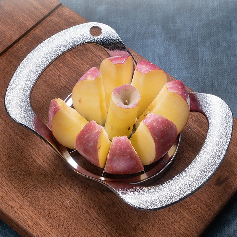Apple Cutter Zinc Alloy Anti-slipping handle Fruit Slicer Corer Pear Melon Divider Kitchen Tool for Home