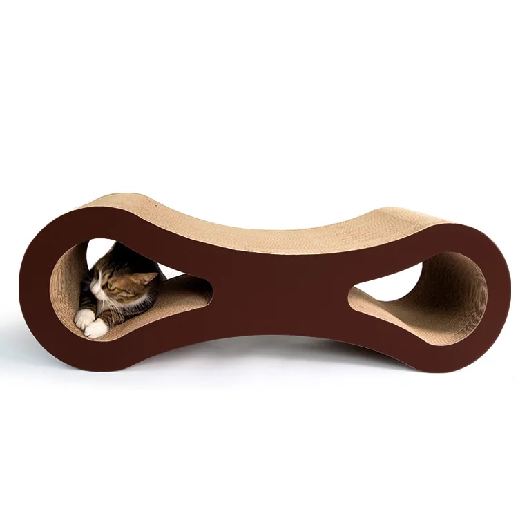 

Pet Supplies 8-Word Large Size Corrugated Paper Cat Sofa Large Cat Toy Cat Scratching Board Sofa Protection