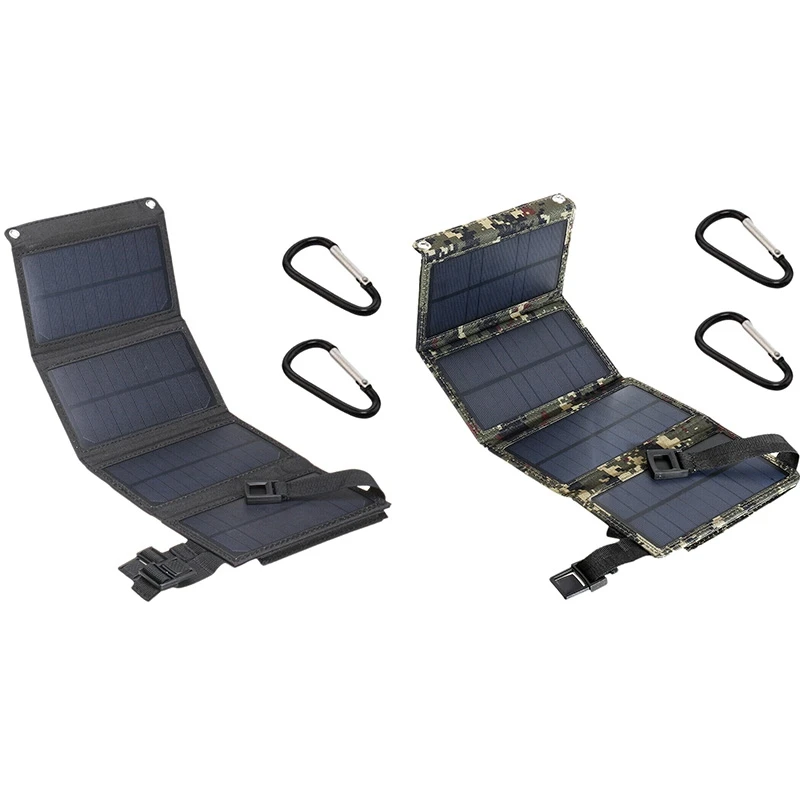 15W 5V 2A Солнечная энергия Usb складная солнечная панель Кемпинг Туризм телефон зарядное устройство-камуфляж