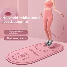 Rosepoem Skipping Mat Jump Rope Mat Non-Slip Yoga Mat Shock Absorption Noise Reduction And Waterproof for Rope Skipping Yoga Pilates Fitness Indoor Rosepoem Skipping Mat Jump Rope Mat Non-Slip Yoga Mat Shock Absorption Noise Reduction And Waterproof for Rope Skipping Yoga Pilates Fitness Indoor