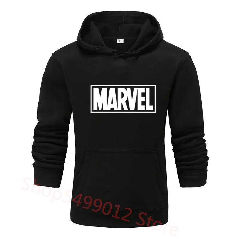Универсальная Толстовка marvel в стиле хип-хоп, уличная одежда, свитшоты для скейтборда, Мужская/Женская толстовка с капюшоном, флисовый пуловер с карманами, толстовки, Мужское пальто 3XL - Цвет: black-B