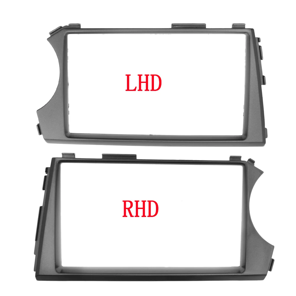 2Din LHD RHD радио Fascia ДЛЯ SSANG YONG Actyon Kyron 2006-2009 стерео аудио панель монтаж комплект