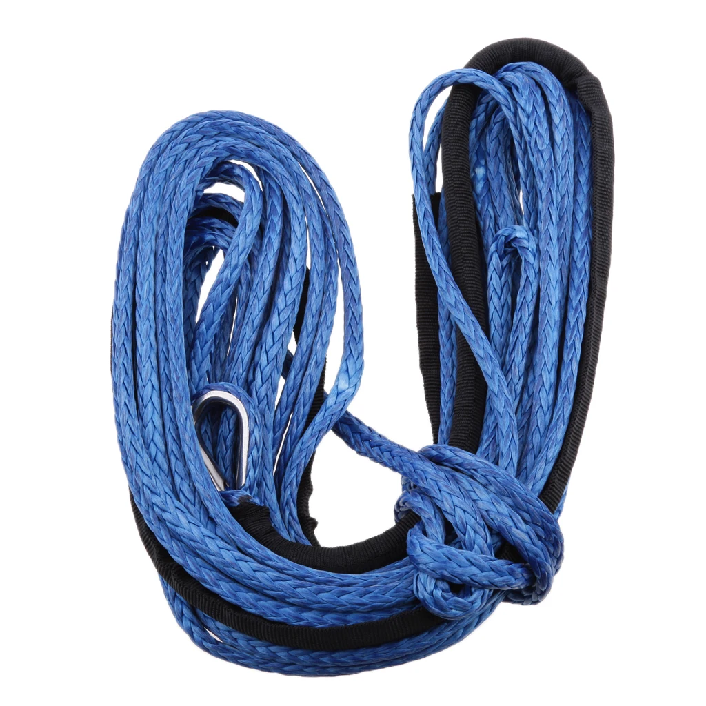 6.35cm(1/4') x15.25m(50') Synthetic Winch Line Cable Rope 5000LB with Sheath | Автомобили и мотоциклы