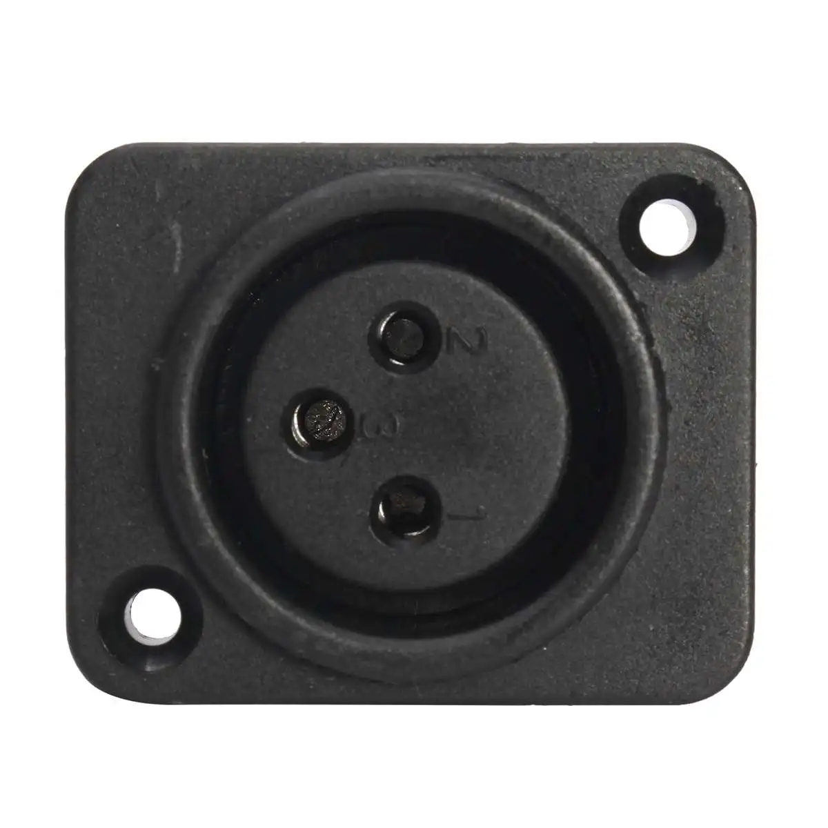 10 шт. XLR 3 Pin Панель крепление гнездо Jack ПАНЕЛЬ Крепление Шасси PCB разъем XLR разъем адаптер оборудование аксессуары черный