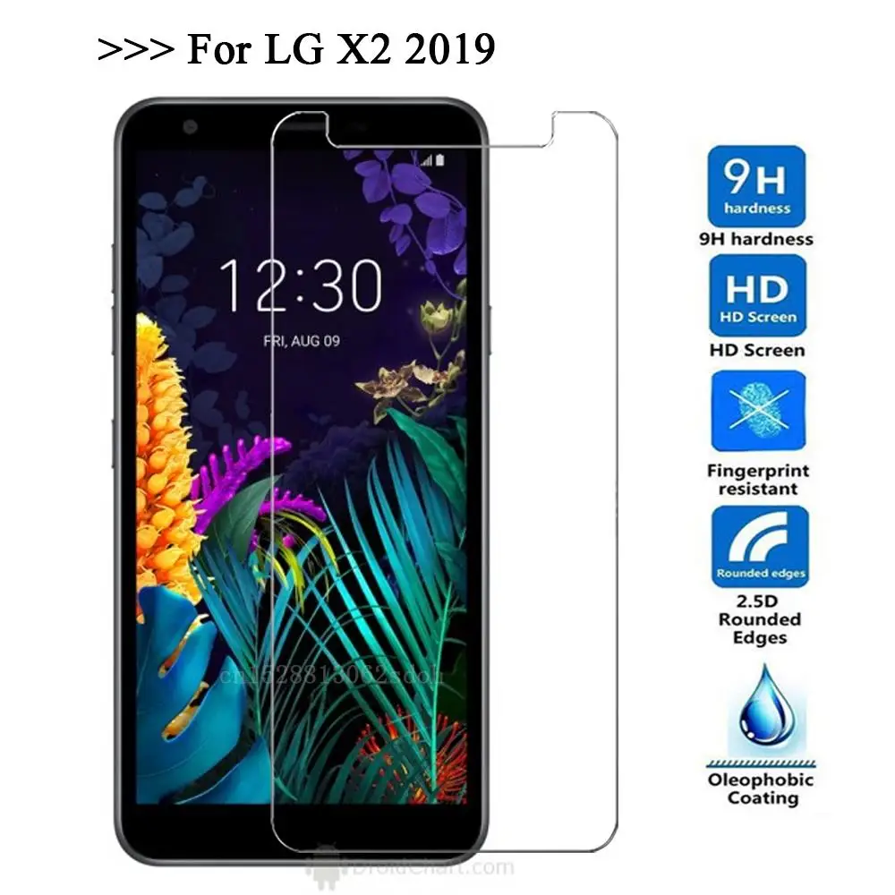 Для LG X2 2019 Закаленное стекло Защитная стеклянная пленка Взрывозащищенная для