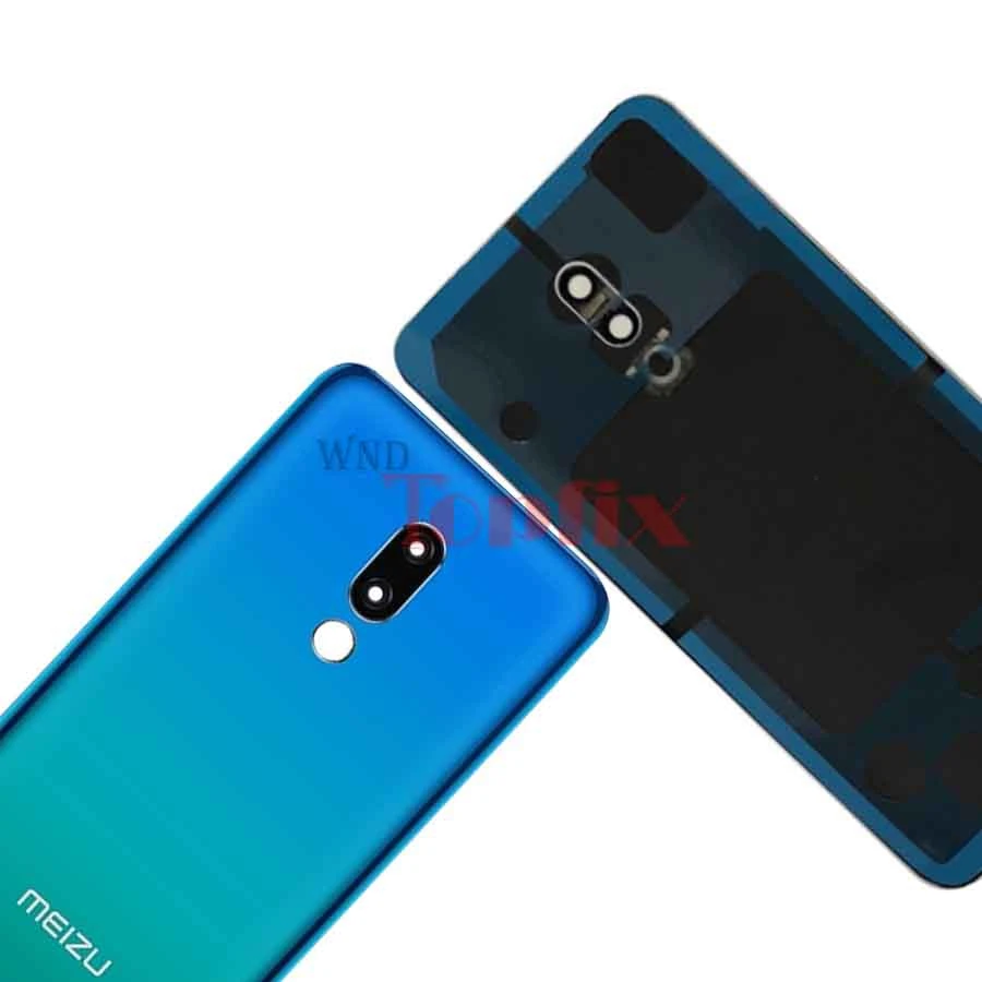 Для meizu 16 16th чехол Задняя стеклянная задняя дверь Корпус Замена meizu 16 plus крышка батареи с наклейкой клей 16S корпус