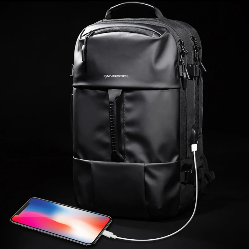 Tangcool-mochila de gran capacidad para hombre y mujer, morral de trabajo  diario, de negocios, de acción, 17 pulgadas