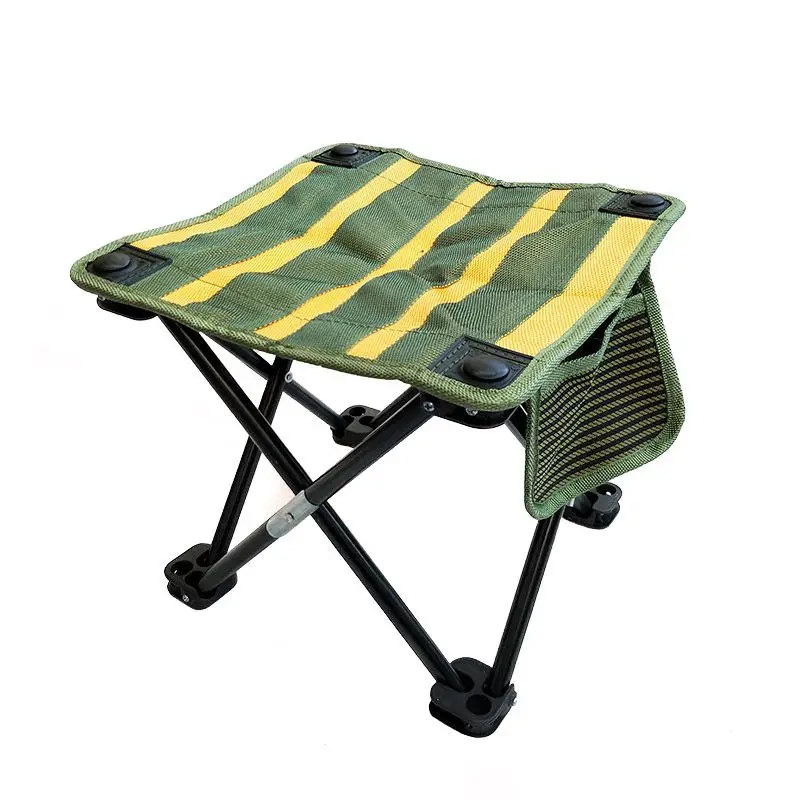 Легкий складной стул водостойкий Противоскользящий алюминиевый сплав складные стулья для отдыха на природе мебель аксессуары новые - Цвет: Зеленый