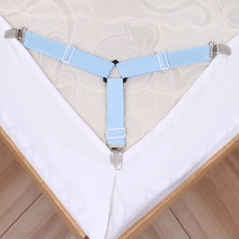 4pcs/lot Elastic bed sheet holder slip resistant sheet clips mattress ...