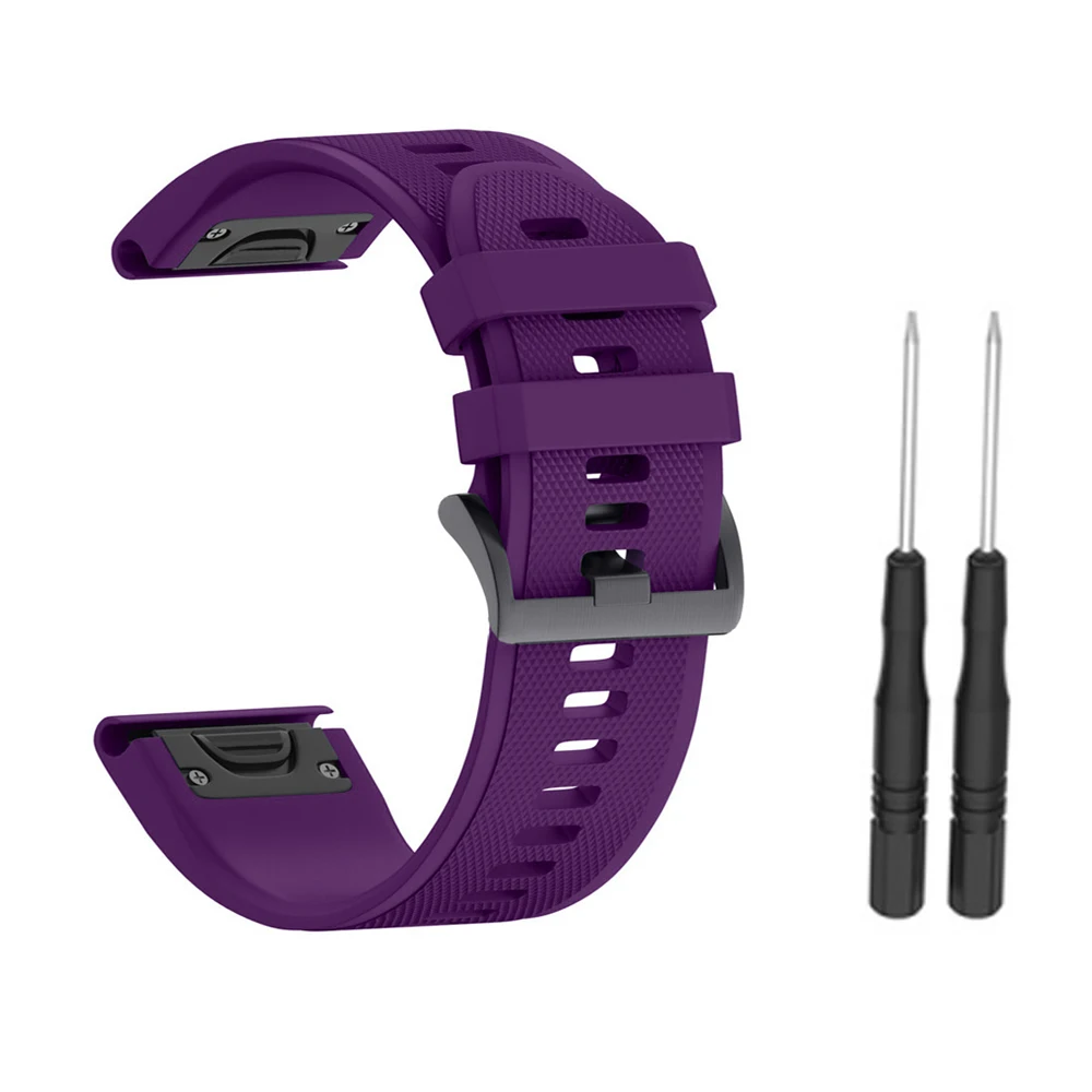 Для Garmin Fenix 3/3HR/5X/5X Plus силиконовые для фитнеса сменный Браслет для часов Ремешок подходит для 5,7"-10,23"(145 мм-260 мм) запястье - Цвет: 15