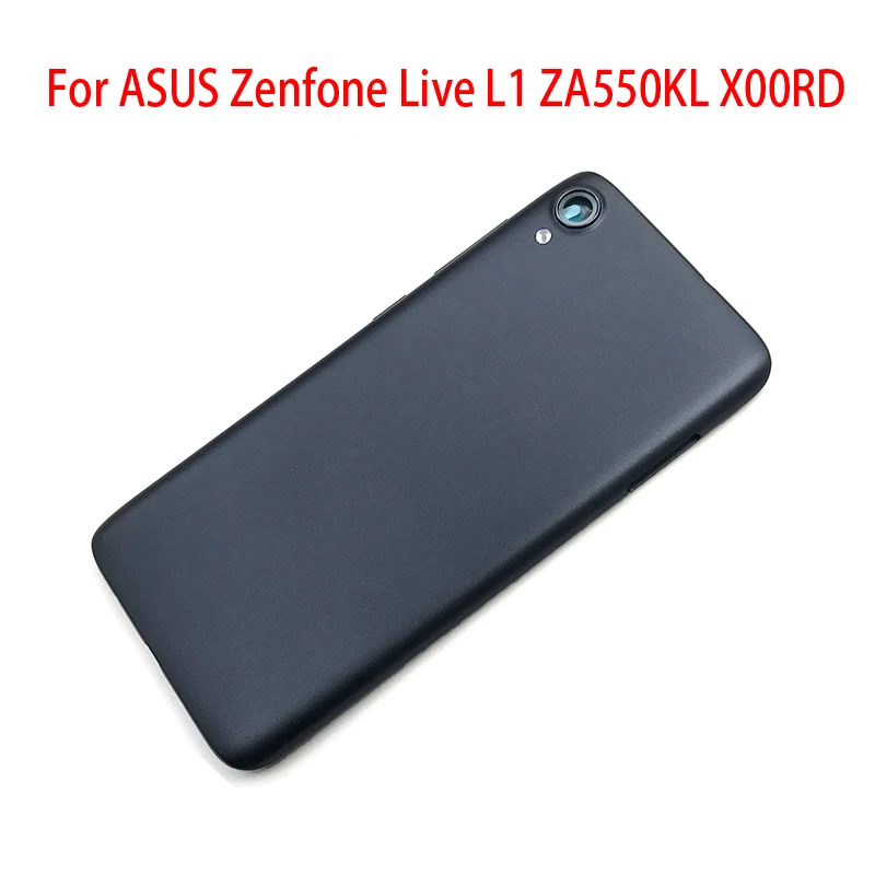 Back Battery Door Rear Housing Cover Case With Power Volume Side Button Key For ASUS Zenfone Live L1 ZA550KL X00RD