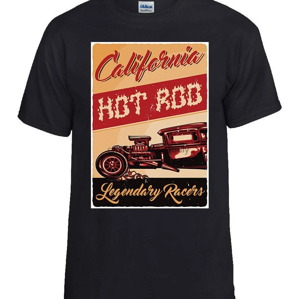 California Hot Rod U.S.A Los Angeles Legendary Rides Mens Unisex T Shirt (S 5XL) |
