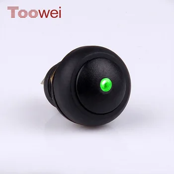

20 pieces 12mm latching IP67 waterproof Factory supply fixation game machine plastic dot led switch