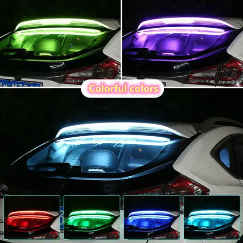 

Car Rear Glass Window Atmosphere Light Kit APP Music Voice Control Driving Brake Auto Interior Led Decoration Warning Lamps