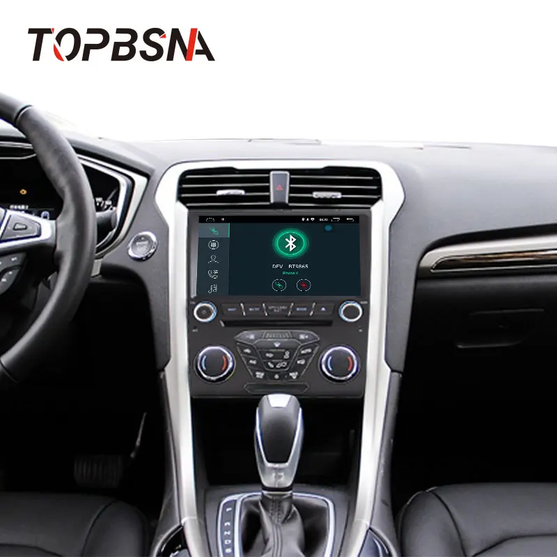 Excellent TOPBSNA Car DVD Player Android 9.0 For Ford Mondeo 2012 2013 2014 GPS Navi Multimedia 2 Din Car Radio Stereo Headunit Automotive 5