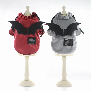 

Halloween Pet Dog Costumes Bat Wings Cute Fancy Dress Up Coat Jacket Dressing Up Props Yorkie Chihuahua Clothing