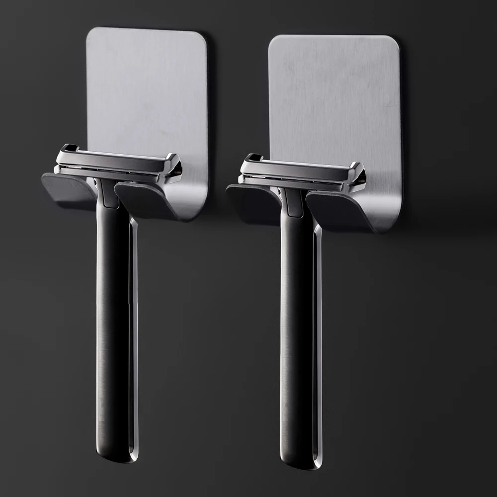 1 шт. станков нержавеющая сталь держатель для Мужская бритва ванной комнаты