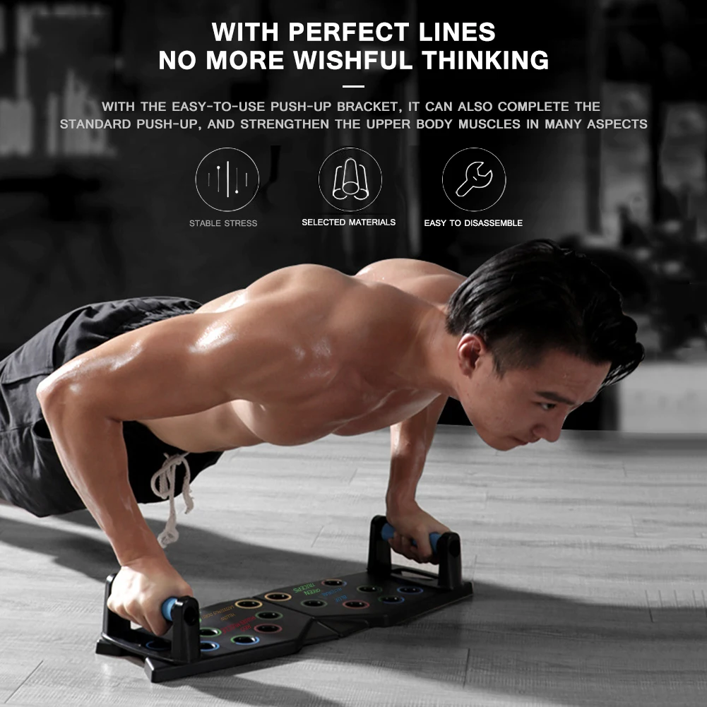 Multi-function Push Up Board Rack Gym Workout Abdominal Muscle Trainer Stand Body Building Exercise Fitness Equipment