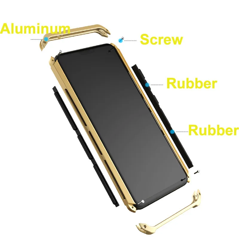 P20 Armro чехол для Huawei P10 чехол противоударный металлический алюминиевый каркас Жесткий ПК Полный матовый чехол 10 Funda для Huwei P10 Plus P20 чехлы