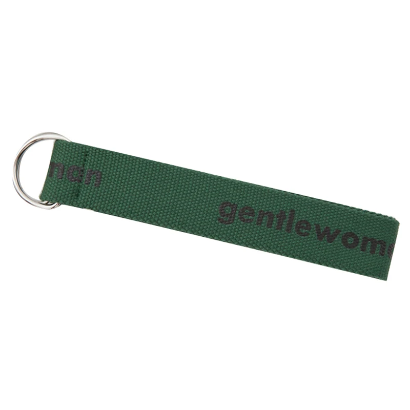 1 шт. женский ремень панк с буквенным принтом двойное D Кольцо холст Новая мода Длинные ремни - Цвет: Green