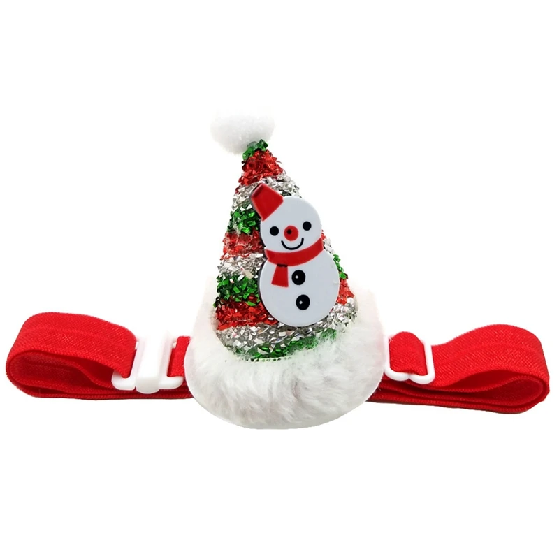 Шапки для собак колпак с регулируемым ремешком для собак рождественский головной убор костюм колпачок вечерние принадлежности