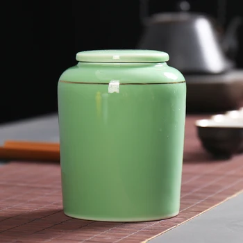 

Organizer Tea Bag Storage Box Ceramic Canister Ceramic Box Tea Caddy Ceramic Chinese Jar Cajas Para Te Tea Canister BA60TB