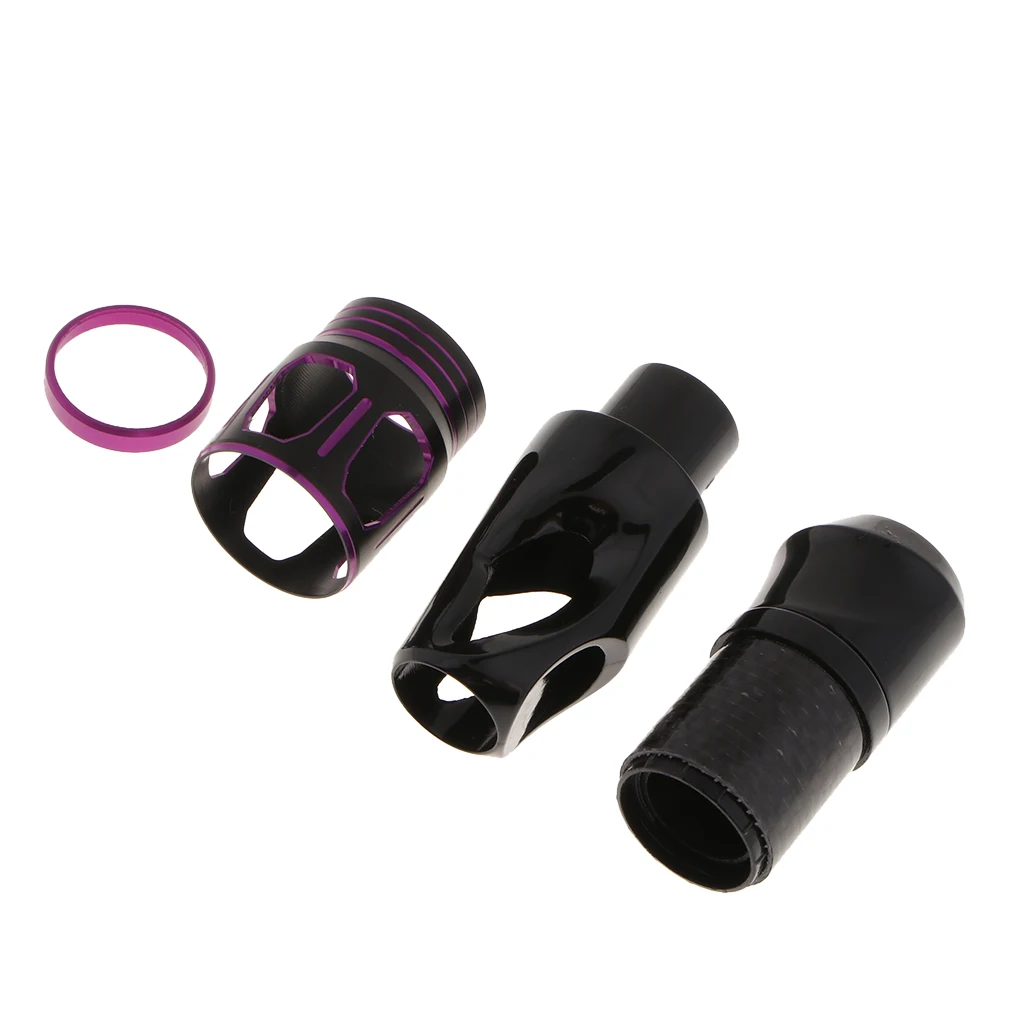 Lightweight Spinning Rod Reel Seat Locking Nut Insert Trim Ring DIY Fishing Rod Building Components