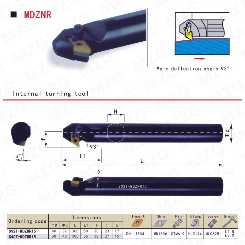 Mocask MDZNR расточной резак S25S-MDZNR15 ЧПУ держатель токарный Внутренний отверстие обработки Токарные Вставки режущие инструменты