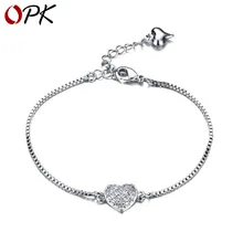 Брендовый женский браслет с родиевым покрытием, женские Украшения, звезда, Шипованная, tif love, браслет с 3а цирконием, цепочка, модное ювелирное изделие для девушек