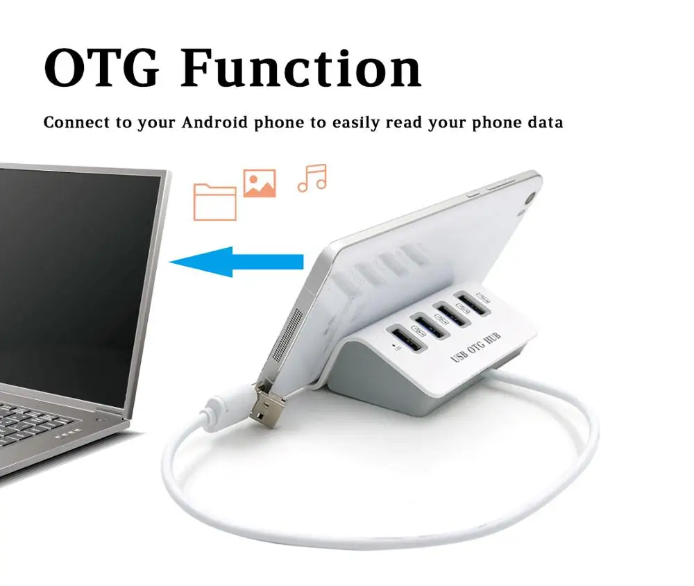 Micro usb-хаб OTG концентратор для samsung S7 Micro USB на 4 порта USB 2,0 многопортовый разветвитель для ноутбука удлинитель для телефона Android OTG адаптер